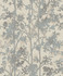 Antonina Vella Shimmering Foliage Cream & Silver Wallpaper Antonina Vella Modern Metals Second Edition Covers about 57.2 square feet 20.8-in by 33-ft long roll Unpasted 25.2 - My Fabric Connection -