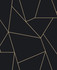 Antonina Vella Nazca Black & Gold Wallpaper Antonina Vella Modern Metals Second Edition Covers about 57.2 square feet China Unpasted 25.2-in repeat, drop match 20.8-in by 33-ft long roll - My Fabric Connection -