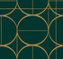 Antonina Vella Sun Circles Emerald & Gold Wallpaper Antonina Vella Modern Metals Second Edition Covers about 60.5 square feet China Unpasted 25.2-in repeat, straight match 27-in by 26.9-ft long roll - My Fabric Connection -