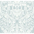 Ronald Redding Lockwood Damask Light Blue Wallpaper Arts and Crafts Covers about 60.8 square feet Unpasted 25.25-in repeat, straight match 27-in by 27-ft long roll - My Fabric Connection -