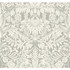 Ronald Redding Lockwood Damask Grey Wallpaper Arts and Crafts Covers about 60.8 square feet Unpasted 25.25-in repeat, straight match 27-in by 27-ft long roll - My Fabric Connection -
