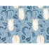 Ronald Redding Canterbury Bells Blue Wallpaper Arts and Crafts Covers about 60.8 square feet Unpasted 24-in repeat, straight match 27-in by 27-ft long roll - My Fabric Connection -