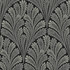 Inspired by Color Shell Damask Black Wallpaper Black & White Resource Library Covers about 56.4 square feet Prepasted 20.5-in repeat, drop match 20.5-in by 33-ft long roll - My Fabric Connection -
