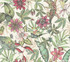 York Wallcoverings Rainforest Multicolor Wallpaper Blooms Covers about 60.8 square feet Unpasted 24-in repeat, straight match 27-in by 27-ft long roll - My Fabric Connection -