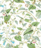 York Wallcoverings Moon Flower White Wallpaper Blooms Covers about 56.4 square feet Unpasted 24-in repeat, drop match 20.5-in by 33-ft long roll - My Fabric Connection -