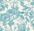 York Wallcoverings Brushstroke Floral Aqua Wallpaper Blooms Covers about 60.8 square feet 27-in by 27-ft long roll Unpasted 25.25 - My Fabric Connection -