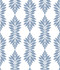 Inspired by Color Broadsands Botanica Blue Wallpaper Blues II Covers about 56.4 square feet Prepasted 24-in repeat, straight match 20.5-in by 33-ft long roll - My Fabric Connection -