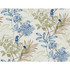 Inspired by Color Handpainted Songbird Green & Blue Wallpaper Blues II Covers about 60.8 square feet Prepasted 20.5-in repeat, straight match 27-in by 27-ft long roll - My Fabric Connection -