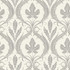 York Wallcoverings Adirondack Damask Grey & Beige Wallpaper Damask Resource Library Covers about 56.4 square feet Prepasted 20.5-in repeat, straight match 20.5-in by 33-ft long roll - My Fabric Connection -