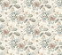 York Wallcoverings Midsummer Floral Beige & Green Wallpaper Earthy Tones Covers about 60.8 square feet Prepasted 24-in repeat, drop match 27-in by 27-ft long roll - My Fabric Connection -