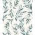Magnolia Home Weekends Olive Branch Teal Wallpaper Magnolia Home Vol. II Covers about 56.4 square feet 20.5-in by 33-ft long roll Prepasted 24 - My Fabric Connection -
