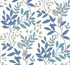 York Wallcoverings Eden Retreat White & Blue Wallpaper Mediterranean Covers about 60.8 square feet Prepasted 25.25-in repeat, straight match 27-in by 27-ft long roll - My Fabric Connection -