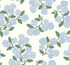 Rifle Paper Co. Hydrangea Blue & White Wallpaper Rifle Paper Co. Covers about 60.8 square feet Unpasted 25.25-in repeat, drop match 27-in by 27-ft long roll - My Fabric Connection -