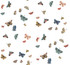 Rifle Paper Co. Butterfly House White Wallpaper Rifle Paper Co. 3rd Edition Covers about 60.8 square feet Unpasted 25.25-in repeat, straight match 27-in by 27-ft long roll - My Fabric Connection -