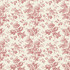 York Wallcoverings Anemone Toile French Red Wallpaper Toile Resource Library Covers about 56.4 square feet Prepasted 20.5-in repeat, straight match 20.5-in by 33-ft long roll - My Fabric Connection -