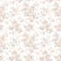 York Wallcoverings Anemone Toile Blush Wallpaper Toile Resource Library Covers about 56.4 square feet Prepasted 20.5-in repeat, straight match 20.5-in by 33-ft long roll - My Fabric Connection -