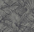 York Wallcoverings Palm Cove Toile Silver & Black Wallpaper Toile Resource Library Covers about 60.8 square feet Unpasted 25.25-in repeat, straight match 27-in by 27-ft long roll - My Fabric Connection -