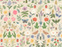 Rifle Paper Co. Curio Cream Peel & Stick Wallpaper P&S Rifle Paper 3 Covers about 45 square feet Peel & Stick 20.5-in repeat, straight match 27-in by 20-ft long roll - My Fabric Connection -
