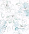 York Wallcoverings Floral Dreams Mineral Green Peel & Stick Wallpaper Watercolor Botanicals Covers about 34.2 square feet 20.5-in by 20-ft long roll Peel & Stick 20.5 - My Fabric Connection -
