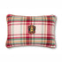 Mind the Gap Pillow Sullivan Plaid Wool Cushion WOODSTOCK '69 LIFESTYLE COLLECTION 70% Wool, 30% other fibres Made in Romania Leather piped edge 23,6 x 15,8 in - My Fabric Connection -