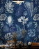 ALGAE Navy Blue Wallpaper (WP20297) by Mind The Gap Designer Wallpaper | WP20297 | THE WALLPAPER COLLECTABLES | 3 rolls x 20.5 x 118.1 in | 0.52m / 20.5in | 3m / 118in | 4.65mp | 300cm / 118in | Blue, White | Textured Matte | Paste the wall | 3-rolls in a box | Fabric Carolina | https://www.fabriccarolina.com/