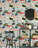 Mind the Gap Wallpaper Kiss My Ass Wallpaper THE WALLPAPER COLLECTABLES Satin Matte Made in Europe Paste the wall 3 rolls x 20.5 x 3.25 yards - My Fabric Connection -