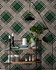 Mind the Gap Wallpaper Checkered Patchwork British Green Wallpaper THE WALLPAPER COLLECTABLES Textured Matte Made in Europe Paste the wall 3 rolls x 20.5 x 3.25 yards - My Fabric Connection -