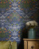FLORAL ORNAMENT Wallpaper (WP20453) by Mind The Gap Designer Wallpaper | WP20453 | THE WALLPAPER COMPENDIUM 1 | 3 rolls x 20.5 x 118.1 in | 0.52m / 20.5in | 3m / 118in | 4.65mp | 65cm / 25.6in | Blue, Green, Orange | Textured Matte | Paste the wall | 3-rolls in a box | Fabric Carolina | https://www.fabriccarolina.com/