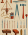 OLD TOOLS Wallpaper (WP20599) by Mind The Gap Designer Wallpaper | WP20599 | THE WALLPAPER COMPENDIUM 2 | 3 rolls x 20.5 x 118.1 in | 0.52m / 20.5in | 3m / 118in | 4.65mp | 82cm / 32.2in | Blue, Brown, Red | Satin Matte | Paste the wall | 3-rolls in a box | Fabric Carolina | https://www.fabriccarolina.com/