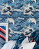 Mind the Gap Wallpaper Sea Waves Light Blue Wallpaper SUNDANCE VILLA Satin Matte Made in Europe Paste the wall 1 roll x 20.5 x 10.9 yards - My Fabric Connection -