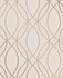 Advantage Lisandro Rose Gold Geometric Lattice Wallpaper Metallic Covers about 56.4 square feet 20.5-in by 33-ft long roll Unpasted 12.6 - My Fabric Connection -