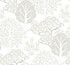 Inspired by Color Kimono Trees Metallic Wallpaper Black & White Resource Library Covers about 60.8 square feet 27-in by 27-ft long roll Prepasted 25.25 - My Fabric Connection -