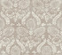 Antonina Vella Laurel Damask Brown Wallpaper Antonina Vella Boho Luxe Covers about 60.8 square feet 27-in by 27-ft long roll Unpasted 24 - My Fabric Connection -