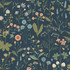 ESTA Home Letitia Indigo Summer Meadows Wallpaper Design Department Covers about 57.5 square feet 20.9-in by 33-ft long roll Unpasted 20.9 - My Fabric Connection - ESTA Home Letitia Indigo Summer Meadows Wallpaper Design Department Covers about 57.5 square feet 20.9-in by 33-ft long roll Unpasted 20.9 - My Fabric Connection -