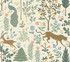 Rifle Paper Co. Menagerie Cream Peel & Stick Wallpaper Rifle Paper Co. Premium Peel & Stick Covers about 45 square feet 27-in by 20-ft long roll Peel & Stick 24 - My Fabric Connection -