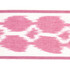 Schumacher Trim Telia Tape Pink 73695 Ikats 3.5" - My Fabric Connection -