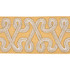 Schumacher Trim Freeform Embroidered Tape Maize 76735 Perennial Favorite Trims 3.88" - My Fabric Connection -