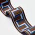 Schumacher Trim Greek Key Embroidered Tape Blue On Brown 70807 Perennial Favorite Trims 1.75" - My Fabric Connection -