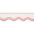 Thibaut Trim Wave Tape Blush on White E12329 Trim 90% Linen, 10% Polyester U.S.A </p><p>Repeat: H: , V: 2.12 in  (5.38 cm) - My Fabric Connection -