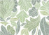 Norbar Fabric Nora Leaf Lw ROMANCE 100% COTTON SPAIN 25 1/2"V 18"H 55" - My Fabric Connection -