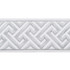 Magnolia Trim Melrose Emb Tape Silver - 51% Fibranne, 14% Poly, 29% Metallic China Horizontal: and Vertical: 3.5 - My Fabric Connection -