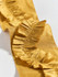 Scalamandre Trim Ruffle Tape Golden SCT33410004 THE METROPOLITAN MUSEUM OF ART 95% SILK 5% VISCOSE INDIA LIGHT DUTY Horizontal: 8.5" and Vertical: 0" 4 - My Fabric Connection -