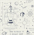 Seabrook Wallpaper Rocket Ship White and Midnight Blue Day Dreamers  United States 56.12 20.87" 20.5"  - My Fabric Connection -