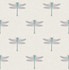 Seabrook Wallpaper Catalina  Off-White, Blue, Metallic Silver, and Black Tortuga  United States 56.05 10.4" 20.5"  - My Fabric Connection -