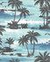 Seabrook Wallpaper Moseley Palm Trees Black and Blue Avant Garde  United States 56.05 25.2" 20.5"  - My Fabric Connection -