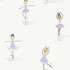Seabrook Wallpaper Tiny Dancers Lilac and White Playdate Adventure  United States 56.05 20.87" 20.5"  - My Fabric Connection -