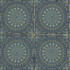 Seabrook Wallpaper Mandala Boho Tile Navy Blue and Dandelion Boho Rhapsody  United States 56.05 20.87" 20.5"  - My Fabric Connection -