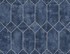 Seabrook Wallpaper Geo Faux Denim Blue and Metallic Silver Living with Art  United States 60.53 20.87" 27"  - My Fabric Connection -