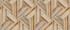 Seabrook Wallpaper Geo Inlay Fabric Saddle Brown and Steel Living with Art  United States 13.5 23.62" 3"  - My Fabric Connection -
