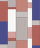 Seabrook Wallpaper De Stijl Geometric Cobalt & Red Brick Mondrian  Netherlands 56.5 25.2" 20.5"  - My Fabric Connection -